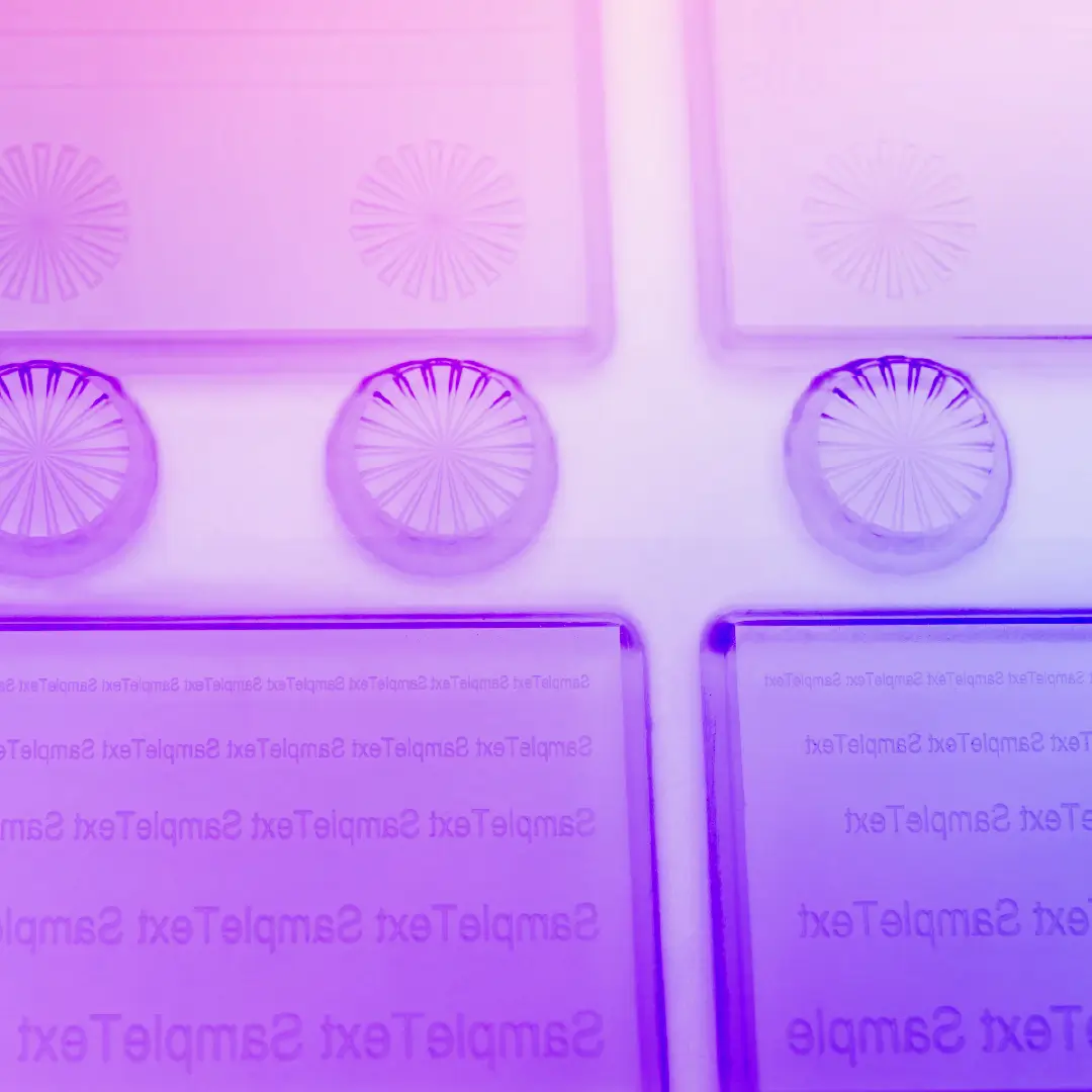 photopolymer printing plate close up